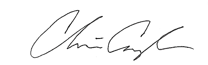 Chris Cavanaugh signature | Explore Asheville Convention & Visitors Bureau